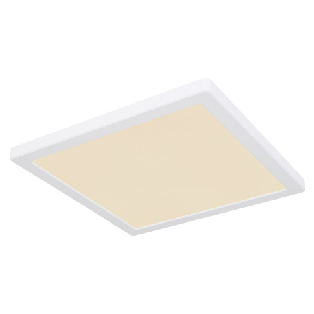 Stropní svítidlo, plast bílý, plast bílý, změna barvy světla přepínačem, fixace barvy, DxŠxV: 29x29x1,5cm, včetně LED 24W 230V, 2500lm zdroj, 2100lm výstup, změna barvy světla 3000/4000/6500K