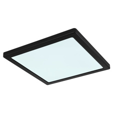 Stropní svítidlo, plast černý, plast bílý, změna barvy světla přepínačem, fixace barvy, DxŠxV: 29x29x1,5cm, včetně LED 24W 230V, 2500lm zdroj, 2000lm výstup, změna barvy světla 3000/4000/6500K