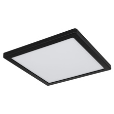 Stropní svítidlo, plast černý, plast bílý, změna barvy světla přepínačem, fixace barvy, DxŠxV: 29x29x1,5cm, včetně LED 24W 230V, 2500lm zdroj, 2000lm výstup, změna barvy světla 3000/4000/6500K