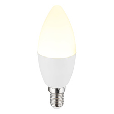 LED žárovka, plast bílý, hliník, Ø3,7cm, V:10,7cm, E14 7W 230V, 650lm zdroj, 650lm výstup, 4000KØ