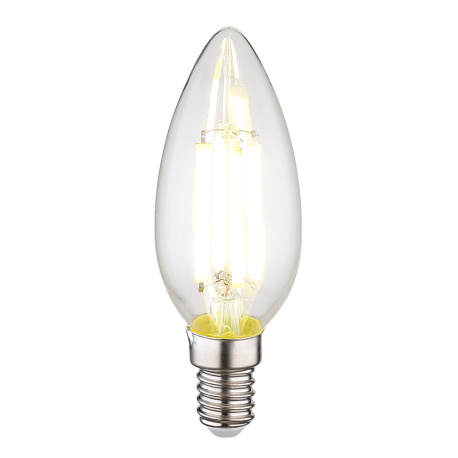 LED žárovka, sklo průhledné, Ø3,5cm, V:9,8cm, E14 6W 230V, 800lm zdroj, 800lm výstup, 4000K