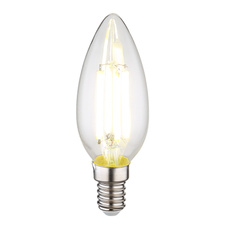 LED žárovka, sklo průhledné, Ø3,5cm, V:9,8cm, E14 6W 230V, 800lm zdroj, 800lm výstup, 4000K