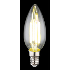 LED žárovka, sklo průhledné, Ø3,5cm, V:9,8cm, E14 6W 230V, 800lm zdroj, 800lm výstup, 4000K