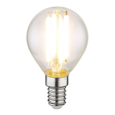 LED žárovka, sklo průhledné, Ø4,5cm, V:7,8cm, E14 6W 230V, 800lm zdroj, 800lm výstup, 3000K