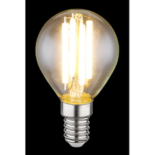 LED žárovka, sklo průhledné, Ø4,5cm, V:7,8cm, E14 6W 230V, 800lm zdroj, 800lm výstup, 3000K