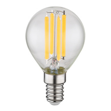 LED žárovka, sklo průhledné, Ø4,5cm, V:7,8cm, E14 6W 230V, 800lm zdroj, 800lm výstup, 3000K