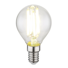 LED žárovka, sklo průhledné, Ø4,5cm, V:7,8cm, E14 6W 230V, 800lm zdroj, 800lm výstup, 4000K