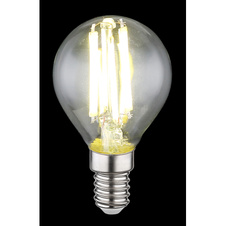 LED žárovka, sklo průhledné, Ø4,5cm, V:7,8cm, E14 6W 230V, 800lm zdroj, 800lm výstup, 4000K