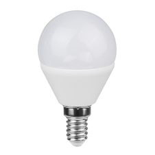 LED žárovka, hliník, plast bílý, ILLU, stmívatelná, Ø4,7cm, V:9cm, 1xE14 ILLU 5W 230V, 470lm, 4000K