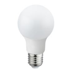 LED žárovka, hliník, plast bílý, AGL vlákna, Ø6cm, V:11cm, 1xE27 9W 230V, 810lm, 4000K.