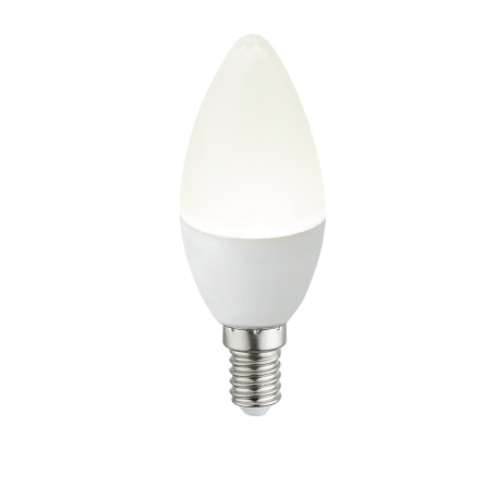 LED žárovka, svíčkový tvar, Ø3,7cm, V:9,9cm, 1xE14 LED 4,9W 230V, 470lm, 4000K.