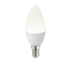 LED žárovka, svíčkový tvar, Ø3,7cm, V:9,9cm, 1xE14 LED 4,9W 230V, 470lm, 4000K.