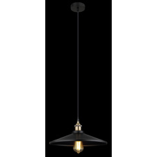 Závěsné svítidlo, hliník zlatý, hliník černý, včetně žárovky E27 Dekor 11405, Ø36cm, V:120cm, včetně žárovky 1xE27 60W 230V, 390lm, 2700K.