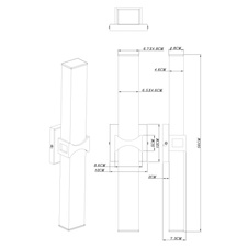 Stropní svítidlo, chrom, sklo opál bílé, IP44, DxŠxV: 560x120x73 včetně 1xLED 24W 230V, 1500lm, 4000K