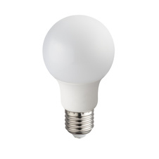 LED žárovka, hliník, plast bílý, AGL vlákna, 2 ks v balení, Ø6cm, V:11cm, 2xE27 LED 9W 230V, 810lm, 3000K.