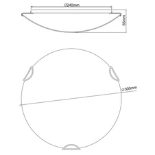 Stropní svítidlo, bílá, vícebarevné sklo s dětským vzorem, Ø30cm, V:7cm, bez žárovek 2xE27, max. ILLU 60W 230V.