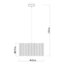 Závěsné svítidlo, kov černý matný, průhledný akryl, křišťály, stínítko uvnitř zlaté, Ø42cm, V:120cm, bez žárovky 1xE27, max. 60W 230V