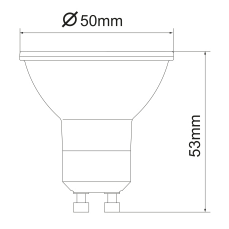 LED žárovka, keramika bílá, chrom, sklo průhledné, Ø5cm, 1xGU10 LED 4,9W 230V, 345lm, 3000K.