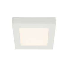 Stropní svítidlo, plast bílý, plast opál, DxŠxV:172x172x35, včetně 1xLED 12W 230V, 1000lm, 3000K.