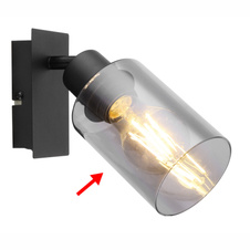 Náhradní sklo pro 15465-1,-2,-3, Ø 9cm, ↔ 12cm