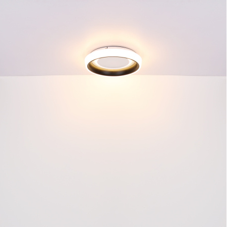 Závěsné svítidlo, kov černý, akryl černý, bílý, stmívatelné, fixace barvy, pamě. funkce, noční světlo, dál.ovládání, včetně baterií 2xAAA, Ø50cm, V:120cm, včetně LED 40W 230V, 4950lm zdroj, 2560lm výstup, změna barvy světla 3000-6500K