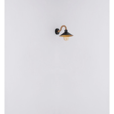 Závěsné svítidlo, kov černý a zlatý, lano, Ø22cm, V:120cm, bez žárovky 1xE27, max. 60W 230V