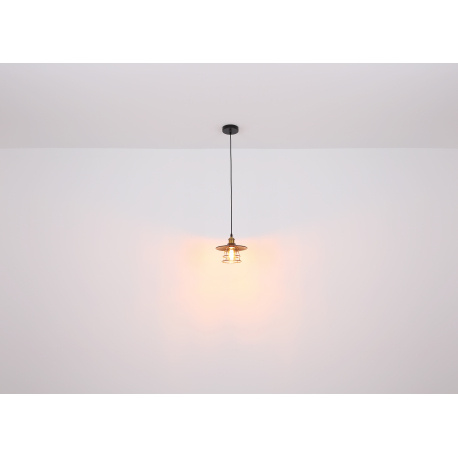 Závěsné svítidlo, kov černý, mosaz, kovové pletivo, černý PVC kabel, Ø30cm, V:150cm, bez žárovky 1xE27, max. 60W 230V