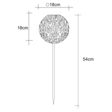 Solární svítidlo, kov stříbrno-šedý, starožitný, zlatá barva, kov černý, vypínač, součástí balení dobíjecí baterie AA 300mAh 1,2V, IP44, zemnící hrot, ozdobné prolisy, Ø180mm, V:540mm, vč. LED 0,06 W 3V, 3000K