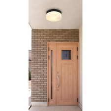 Venkovní svítidlo hliník černý matný, sklo bílé, IP44, Ø:184mm, V:65mm, bez žárovky 1xE27 ILLU 60W 230V