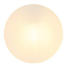 Venkovní svítidlo hliník černý matný, sklo bílé, IP44, Ø:184mm, V:65mm, bez žárovky 1xE27 ILLU 60W 230V