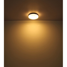 Venkovní svítidlo hliník černý matný, sklo bílé, IP44, Ø:184mm, V:65mm, bez žárovky 1xE27 ILLU 60W 230V