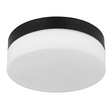 Venkovní svítidlo hliník černý matný, sklo bílé, IP44, Ø:184mm, V:65mm, bez žárovky 1xE27 60W 230V