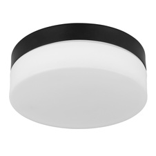 Venkovní svítidlo hliník černý matný, sklo bílé, IP44, Ø:184mm, V:65mm, bez žárovky 1xE27 ILLU 60W 230V