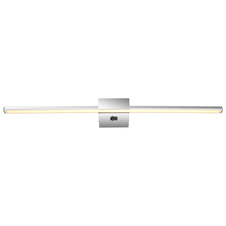 Nástěnné svítidlo chromovaný kov, chromovaný hliník, plast bílý, kolébkový vypínač na výrobku, ŠxV:615x37mm, H:110mm, včetně LED 12W 230V, 1330lm zdroj, 780lm výstup, 4000K