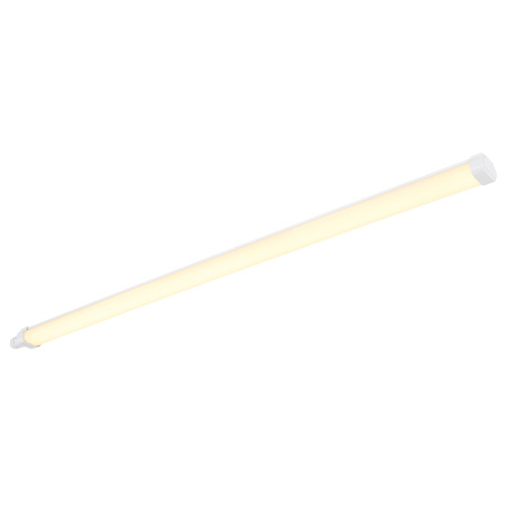 Svítidlo pod linku plastové bílé, plast opál, IP65, včetně 2 upevňovacích svorek, připojení zvenčí, DxŠxV:1150x53x37mm, včetně LED 30W 230V, 3800lm zdroj, 3300lm výstup, 3000K