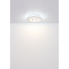 Stropní svítidlo kovové bílé matné, akryl bílý, DxŠxV:480x430x60mm, LED 24W 230V, 3000lm zdroj, 2000lm výstup, kombinovaná teplota světla 3000K a 6500K není přepínatelná