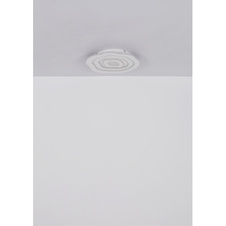 Stropní svítidlo kovové bílé matné, akryl bílý, DxŠxV:480x430x60mm, LED 24W 230V, 3000lm zdroj, 2000lm výstup, kombinovaná teplota světla 3000K a 6500K není přepínatelná