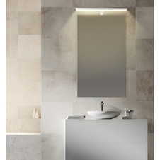 Nábytkové osvétlení vhodné do koupleny, pochromovaný kov, pochromovaný hliník, plast bílý, IP44, DxŠxV:600x40x120mm, včetně LED 12W 230V, 1330lm zdroj, 580lm výstup, 4000K