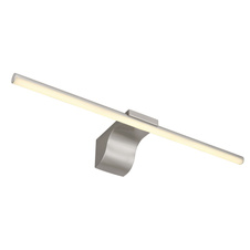 Nástěnné svítidlo kov nikl matný, akryl bílý, IP44, DxŠxV: 608x80x150mm, včetně LED 10W 230V, 1020lm zdroj, 620lm výstup, 4000K