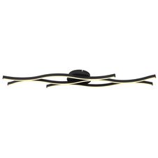 Stropní svítidlo, kov černý matný, plast bílý, hliník černý matný, DxŠxV:1080x180x60mm, včetně LED 35W 230V, 3610lm zdroj, 1220lm výstup, 3000K