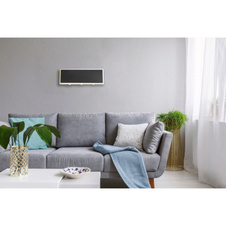 Nástěnné svítidlo kov černý matný, akryl bílý, plast čirý, ŠxV:250x90mm, H:500mm, LED 12W 230V, 1600lm zdroj, 850lm výstup, 3000K