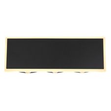 Nástěnné svítidlo kov černý matný, akryl bílý, plast čirý, ŠxV:250x90mm, H:500mm, LED 12W 230V, 1600lm zdroj, 850lm výstup, 3000K