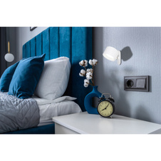 Nabíjecí stolní lampa kov bílý, dotykový stmívač, paměťová funkce, bez adaptéru, bat CR18650 1200mAh 5V, možnost montáže: 1-jako baterka, 2-jako stolní lampa, 3-s klipem, 4-montáž na zeď, DxŠxV:130x120x350mm, LED 4,5W 5V, 120lm výkon, CCT 3000-4000-5