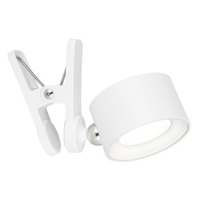 Nabíjecí stolní lampa kov bílý, dotykový stmívač, paměťová funkce, bez adaptéru, bat CR18650 1200mAh 5V, možnost montáže: 1-jako baterka, 2-jako stolní lampa, 3-s klipem, 4-montáž na zeď, DxŠxV:130x120x350mm, LED 4,5W 5V, 120lm výkon, CCT 3000-4000-5