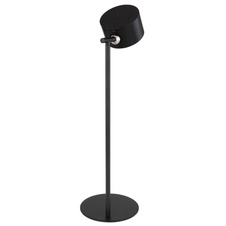 Nabíjecí stolní lampa kov černý, dotykový stmívač, paměťová funkce, bez adaptéru, bat CR18650 1200mAh 5V, možnost montáže: 1-jako baterka, 2-jako stolní lampa, 3-s klipem, 4-montáž na zeď, DxŠxV:130-120-350mm, LED 4,5W 5V, 120lm výkon, CCT 3000-4000-