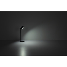 Nabíjecí stolní lampa kov černý, dotykový stmívač, paměťová funkce, bez adaptéru, bat CR18650 1200mAh 5V, možnost montáže: 1-jako baterka, 2-jako stolní lampa, 3-s klipem, 4-montáž na zeď, DxŠxV:130-120-350mm, LED 4,5W 5V, 120lm výkon, CCT 3000-4000-