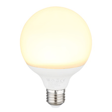 LED žárovka, plast opál, stmívatelná, Ø:95mm, V:142mm, patice 1xE27, LED 11W 230V, 1055lm zdroj, 1055lm Výstup, 3000K
