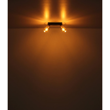 Nástěnné svítidlo, kov černý matný, kov zlatý matný, sklo kouřové, průhledné, kolébkový vypínač, ŠxV:80x158mm, H:155mm, bez žárovky 1xE14,max. 40W 230V