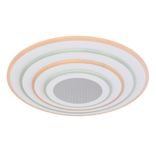 Stropní svítidlo, kov bílý, akryl opál, stmívatelné, přepínání funkcí nástěnným vypínačem, SmartLight, pam.funkce, noční světlo, časovač, dál. ovládání, Ø:420mm, V:67mm, vč. LED 40W 230V, 290-2900lm výstup, změna barvy světla 3000-6500K