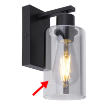 Náhradní sklo pro 15465-4H, -3D, -W, Ø 10cm, ↔ 16cm